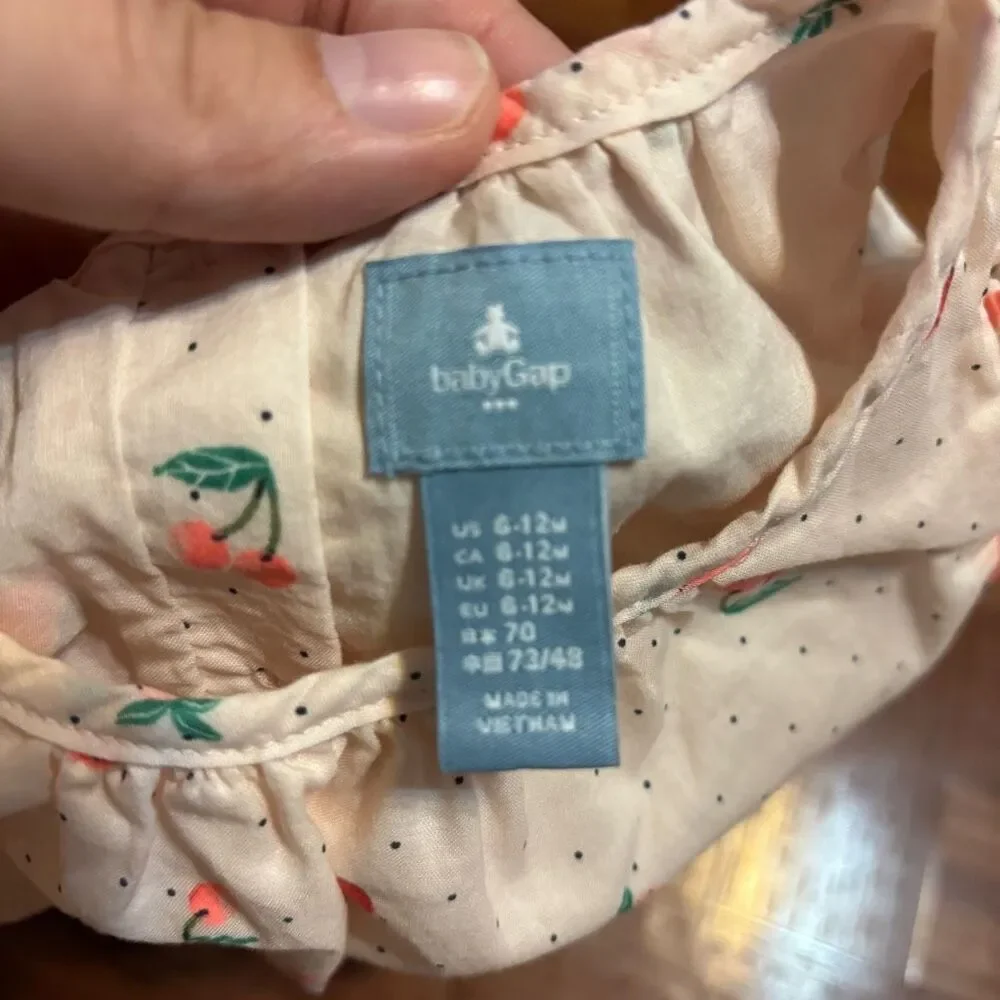 Baby Gap‎ Baby Girls Pink Fruit Top 6-12 months